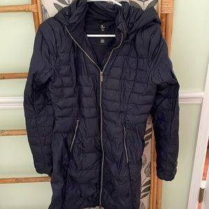 ✴️ EUC LULULEMON BRAVE THE COLD JACKET NAVY TRUE BLUE SIZE 4 XS WARM FLUFFY